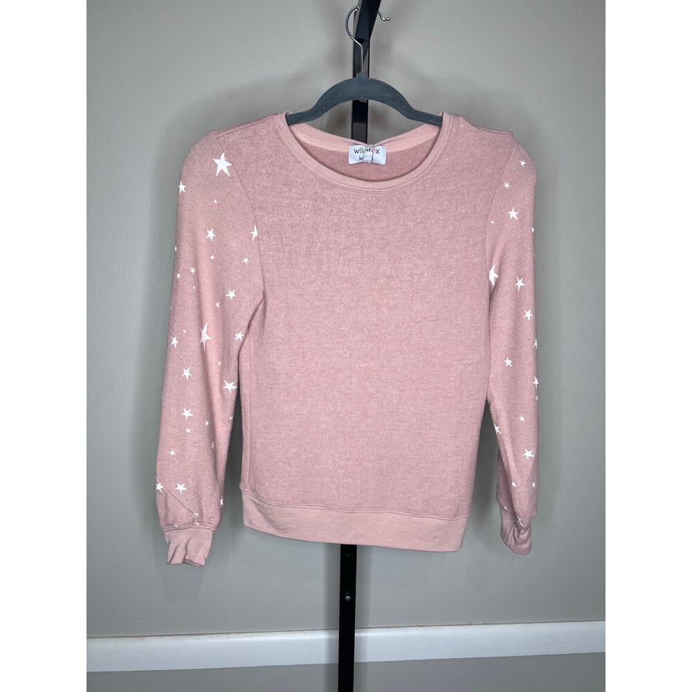Wildfox Kids Star Print Lounge Set Pink White Stars Size M 7/8 NWT